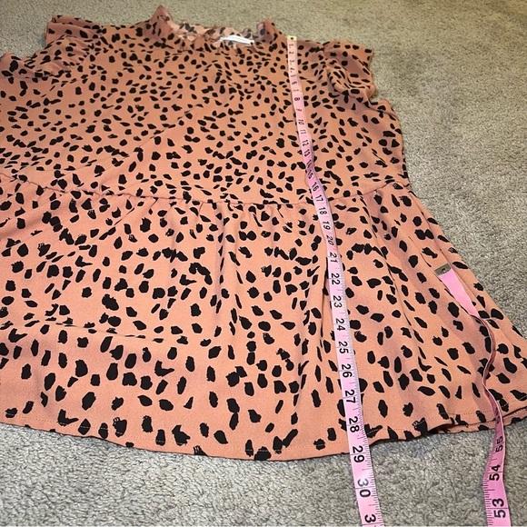 Angashion Women’s Tops Casual Sleeve Ruffle Loose Babydoll Blouse Tunic Size XXL - Picture 11 of 11